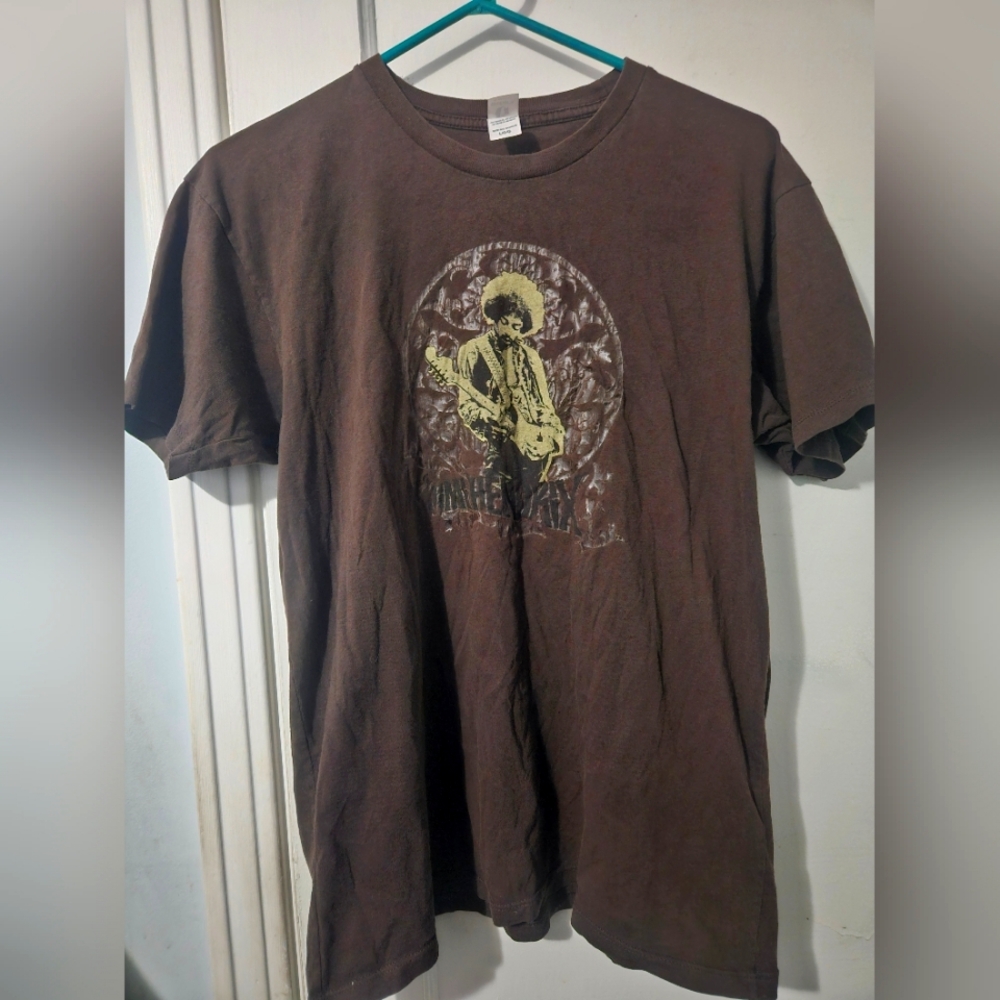 Gaziani Jimi Hendrix T- Shirt Men's Size Large Brown